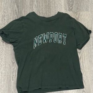 Brandy Melville Dark Green Newport Tee